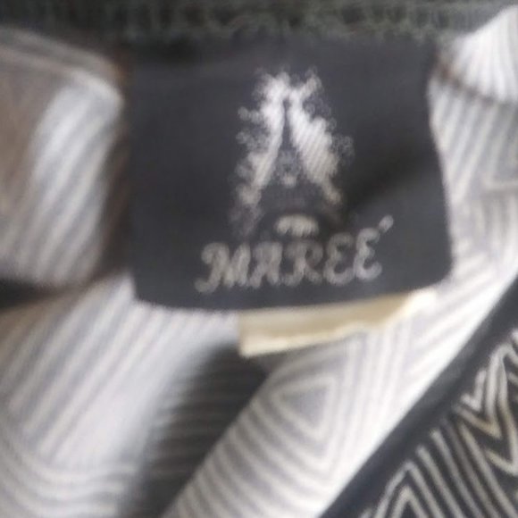 Vintage Maree Paris Floral Ruffle Hem Wrap Dress - Picture 5 of 5